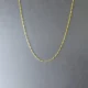 Gold plated simple chain for women 17 inch minimalist lightweight imitation jewellery India