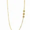 Gold plated side pendant long chain for women red white green stone imitation jewellery India