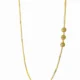 Gold plated side pendant long chain for women red white green stone imitation jewellery India