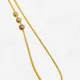 Gold plated side pendant long chain for women red white stone imitation jewellery India