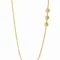 Gold plated side pendant long chain for women white stone imitation jewellery India