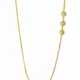Gold plated side pendant long chain for women white stone imitation jewellery India
