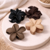 Premium Flower Hair Claw Clip Set | Soft Matte Finish Elegant Hair Accessories (2/4/6 Pack)
